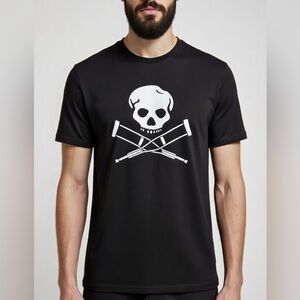 Jackass Forever Men's Black Skull Graphic Tee sz S